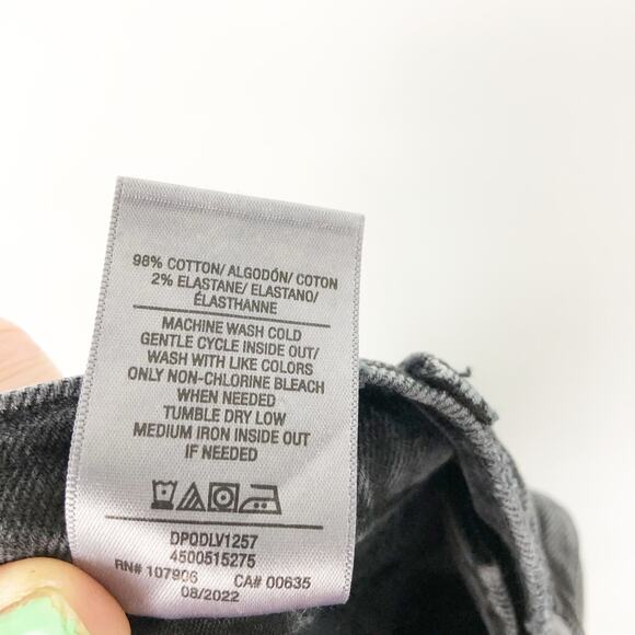 HUDSON Women Harlow Cigarette Jeans 32 US 14 Black Dark Lovely High-Rise NWOT - Picture 10 of 11